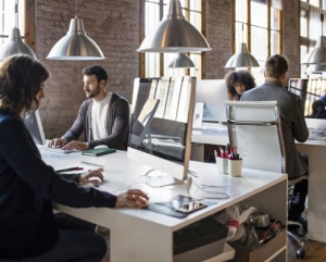 creatives working in office