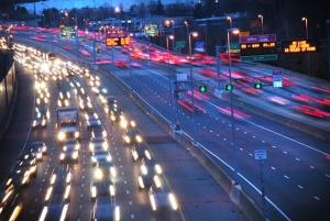 road conditions in the evening - express courier service brisbane and Gold Coast