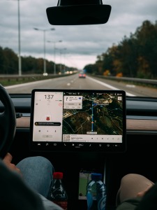 Nav man on a car dash