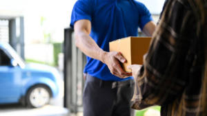Man delivering package